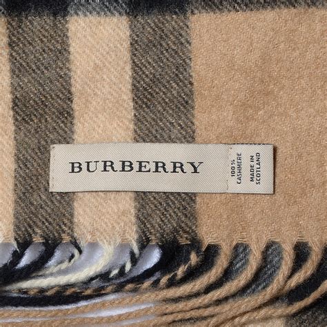 replica burberry giant check scarf|authentic burberry scarf tag.